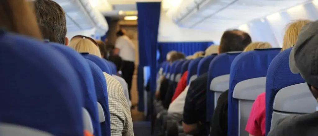 飛行機内の様子