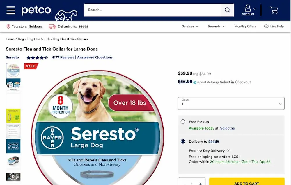 米ペトコ ECサイトでも販売されているセレクトカラー